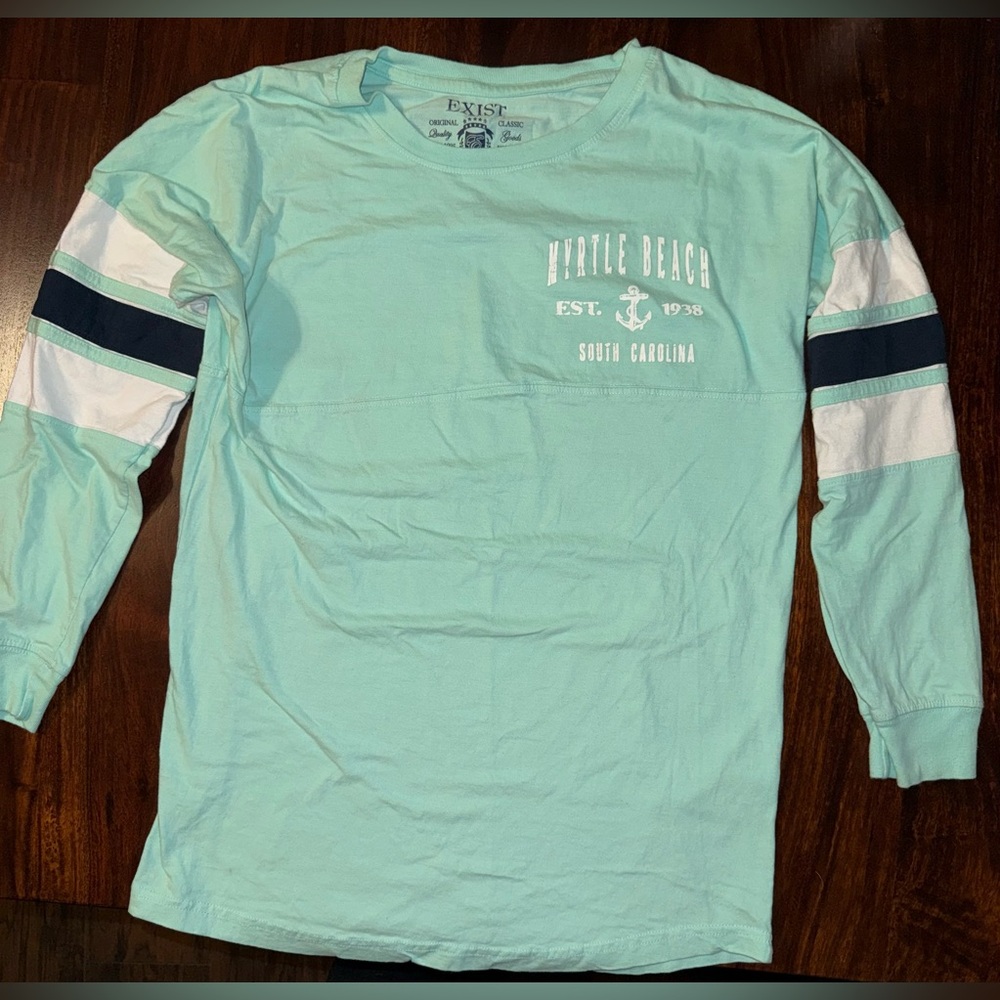 Women’s Myrtle Beach Mint Green Long Sleeve Tee